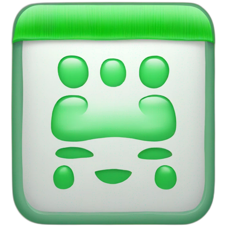 green text editor app emoji