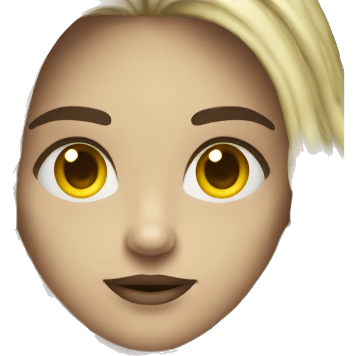 Una cara de terror de color amarilla y pixeleada emoji