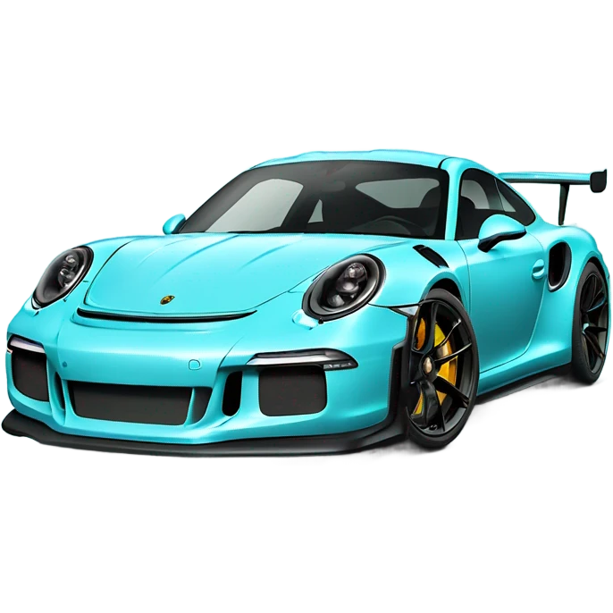 aqua blue porsche gt3 rs  emoji