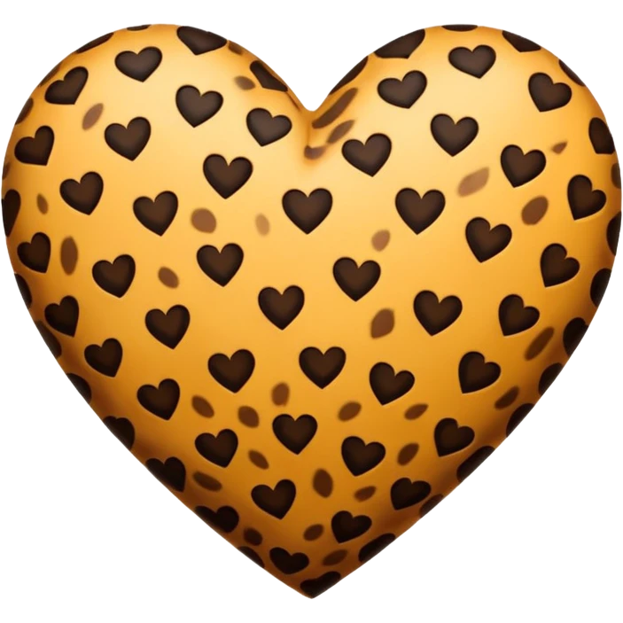 Cuore leopardato pelo emoji