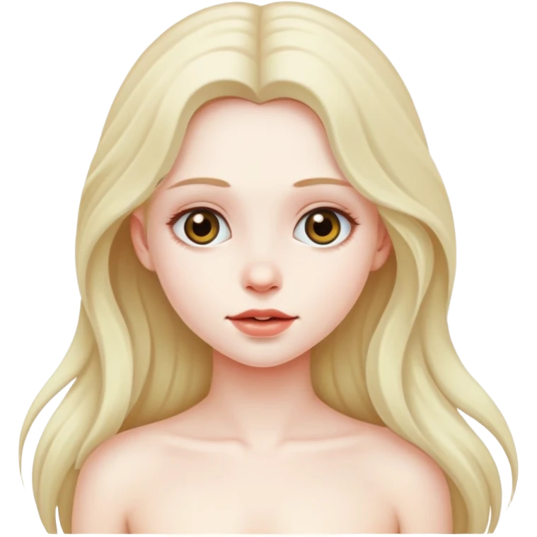 Голая девушка  emoji