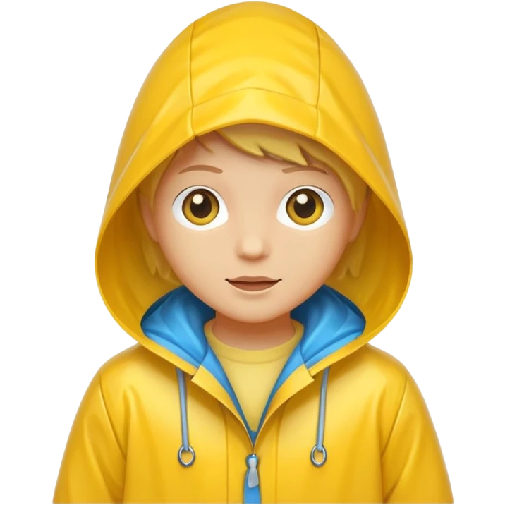 raincoat with hood emoji