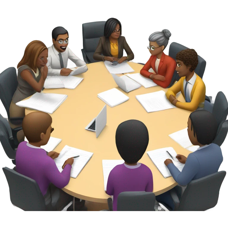 sitting in a meeting room  emoji