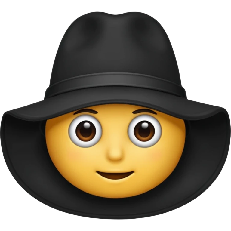 black hat emoji