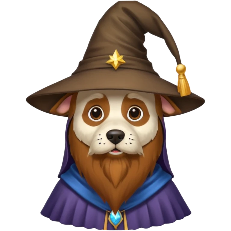 Dog wizard emoji