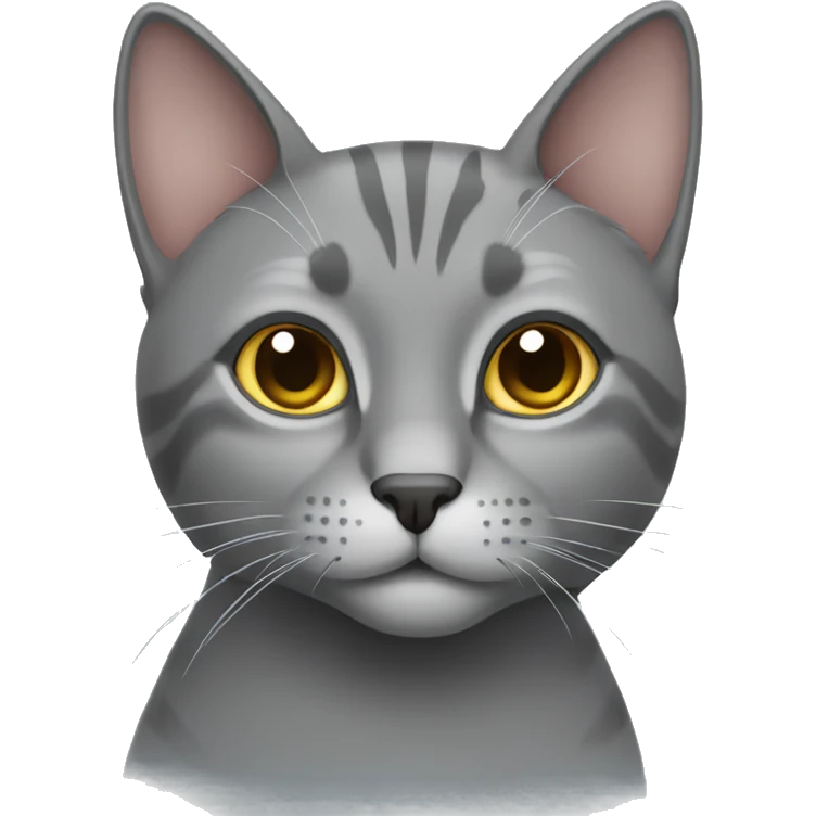 Gray cat emoji