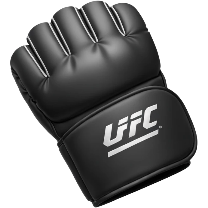 Black and white UFC Glove emoji