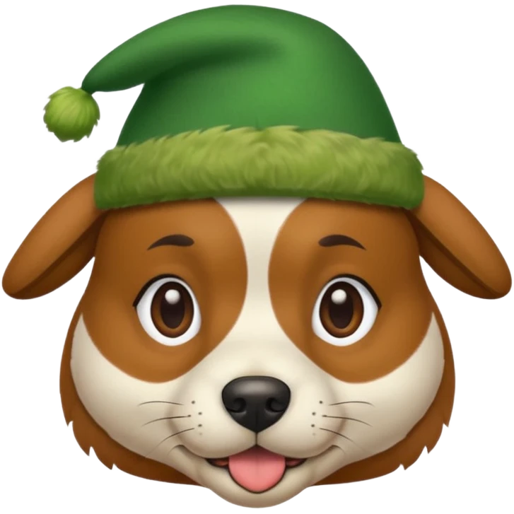 dog with green hat emoji