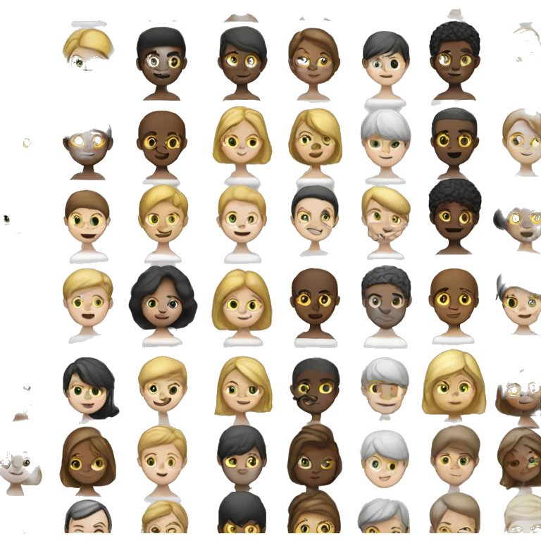 White Boy and Girl black emoji
