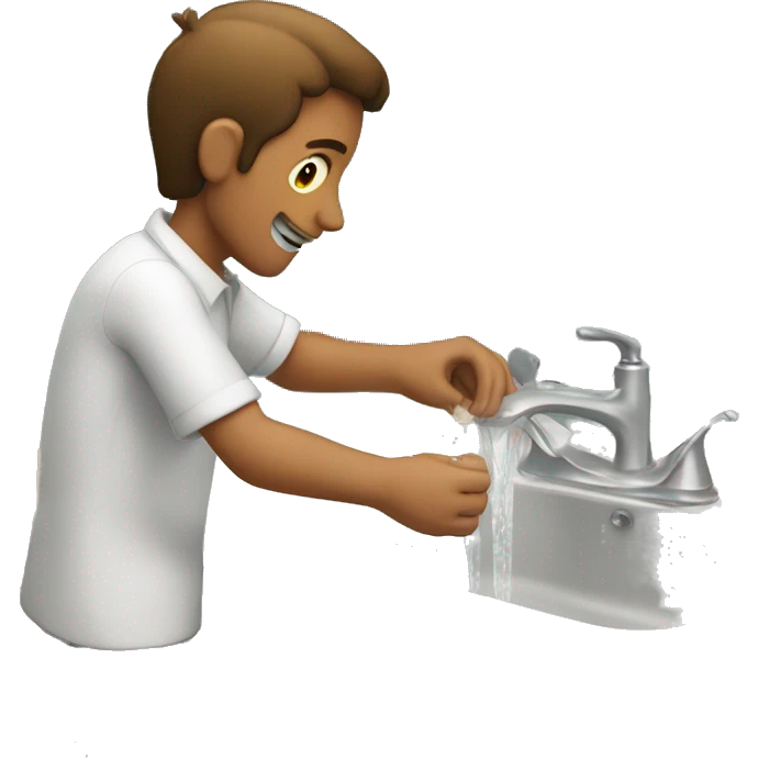 Hands on sink emoji