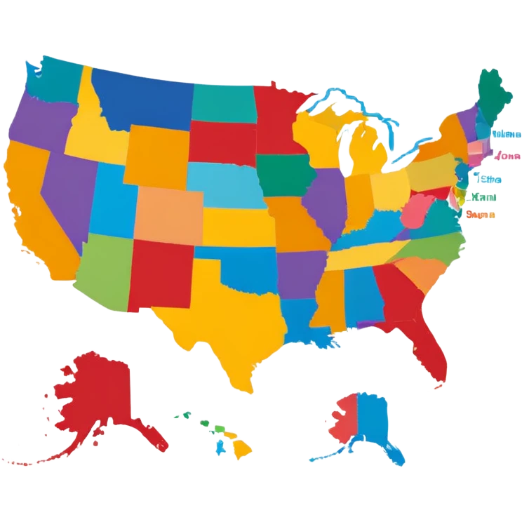 usa map emoji