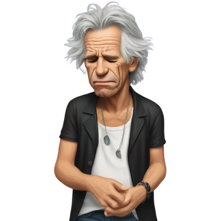Keith Richards crying emoji