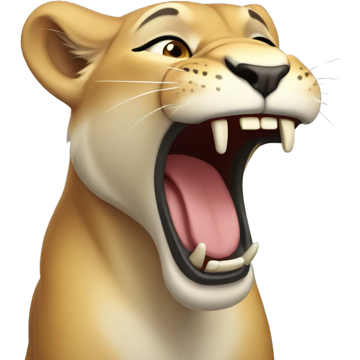 Laughing Lioness  emoji