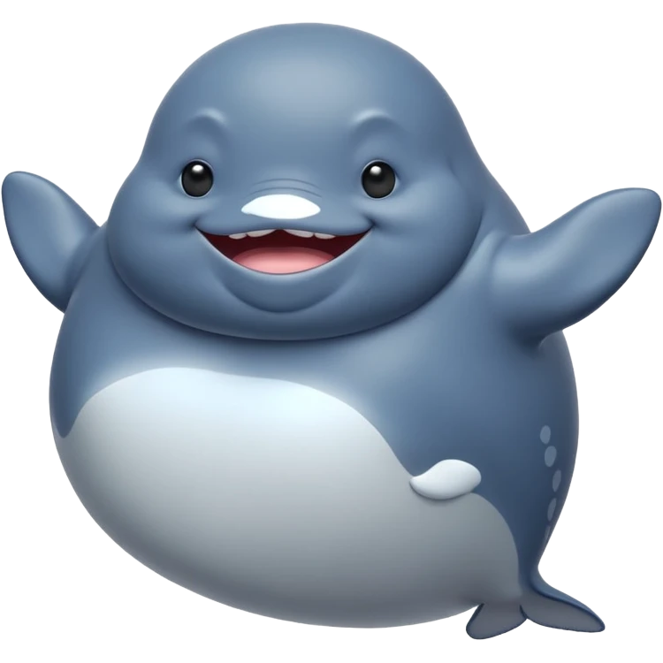 dancing fat whale emoji