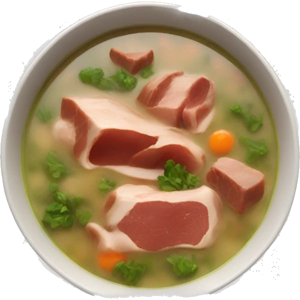 soup with meat emoji