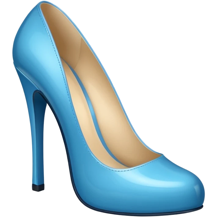 mavi topuklu ayakkabı teki emoji