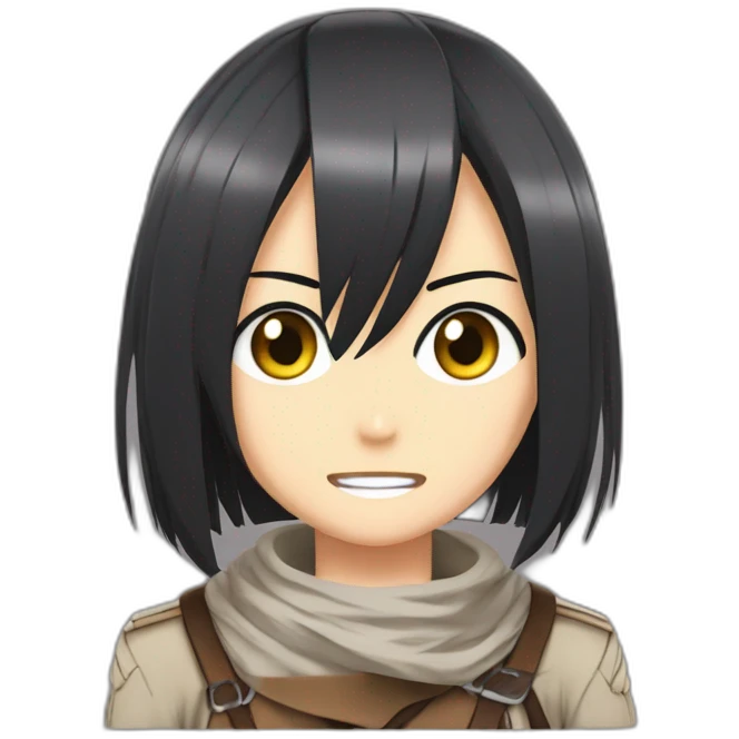 Mikasa from attack on titan emoji