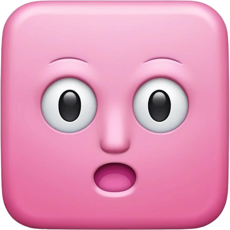 Pink Square with no face emoji