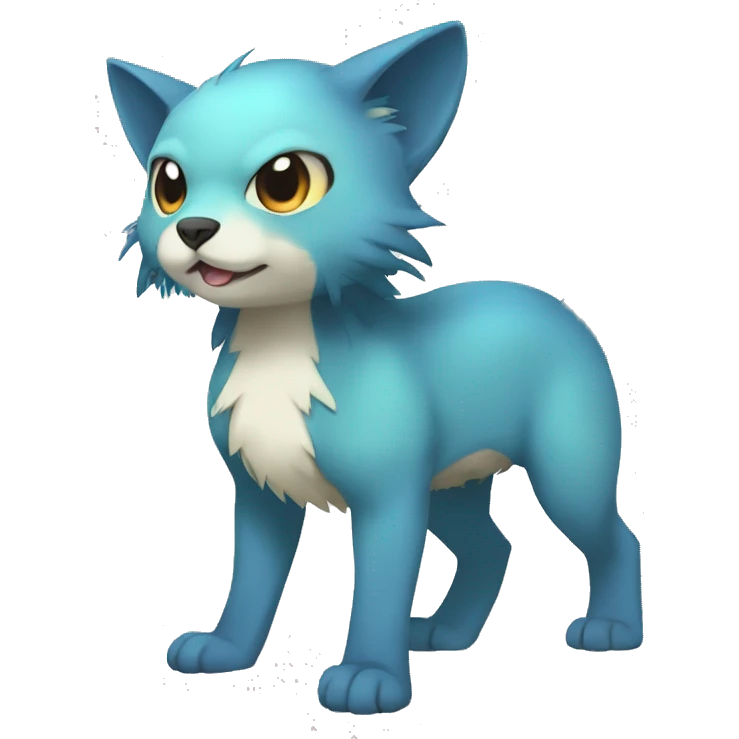 Cute cool animal hybrid Fakemon full body emoji