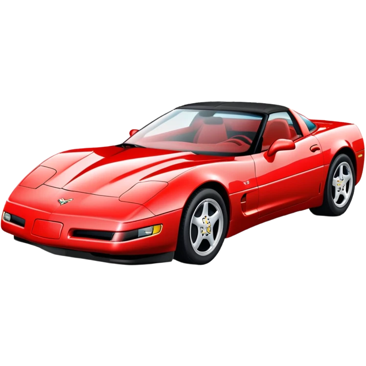 1995 red corvette emoji