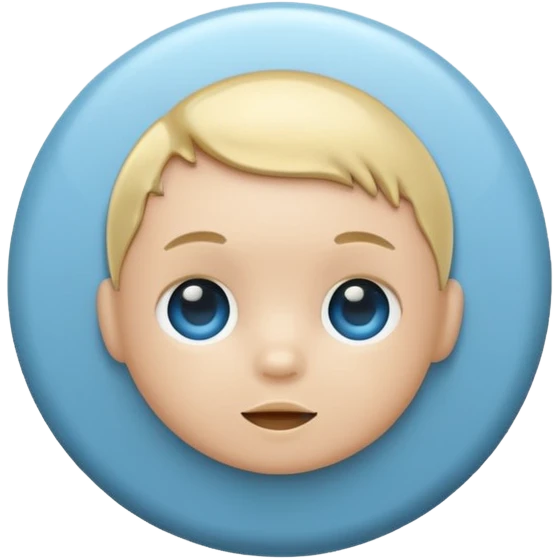 Baby Blue pin emoji