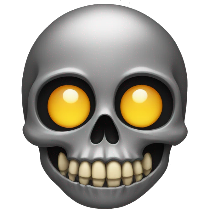 skull with O shaped mouth emoji