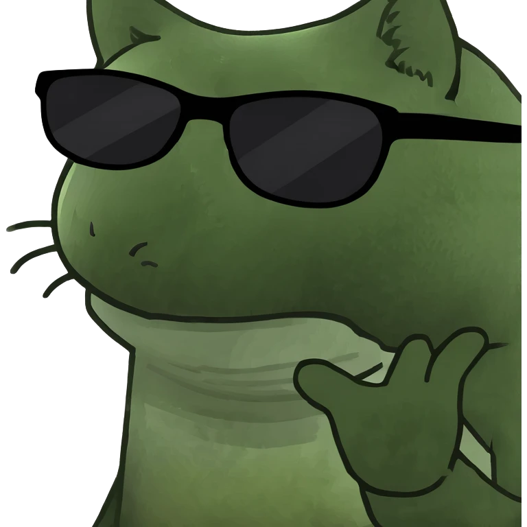 Cat with sunglasses emoji