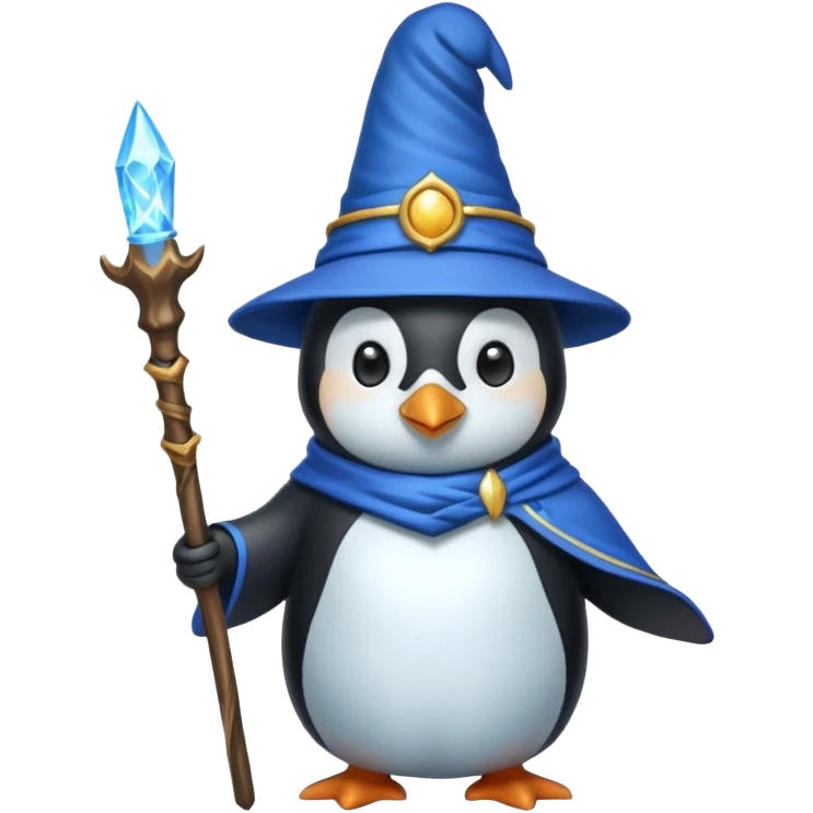Penguin Wizard emoji