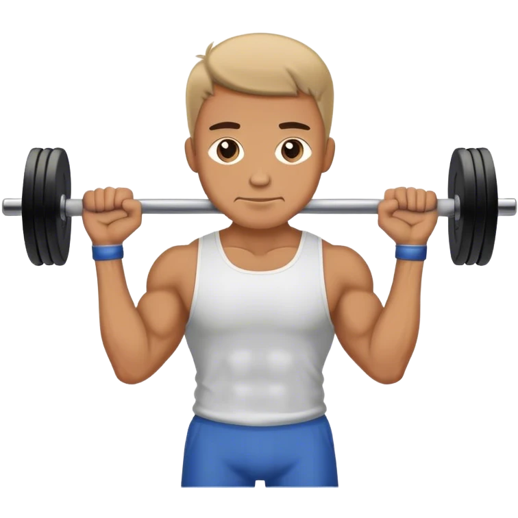 man weighted wrist curl emoji