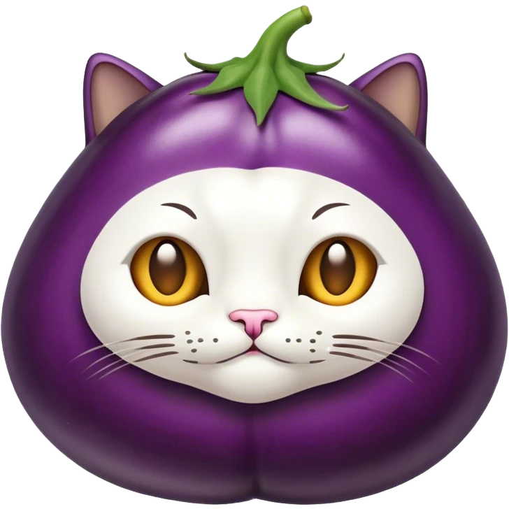 Aubergine in Katze  emoji