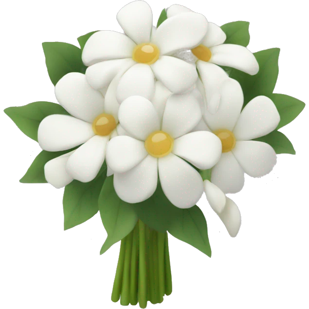 WHITE FLOWER BOQUET emoji