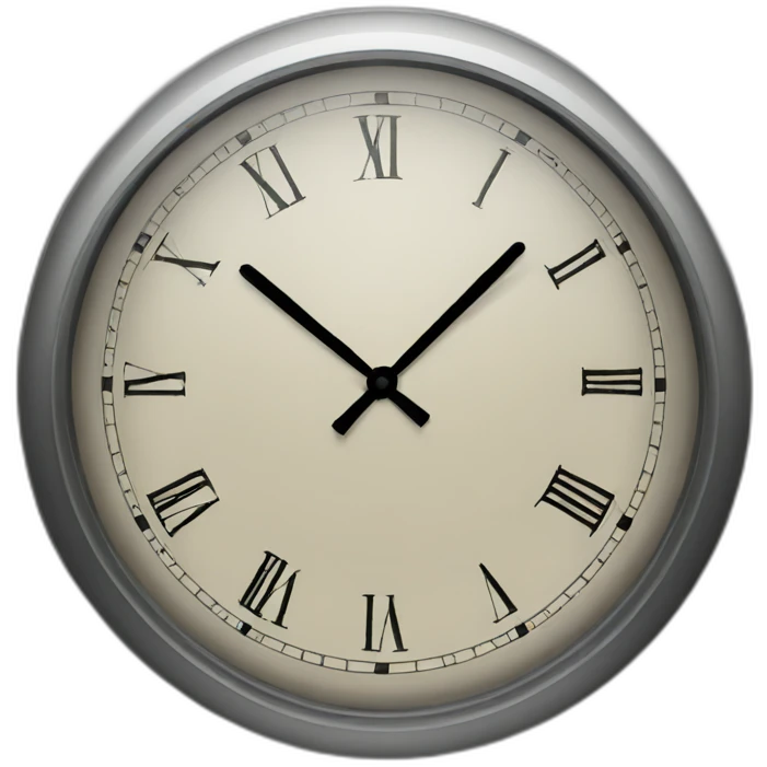 clock symbol infinite emoji
