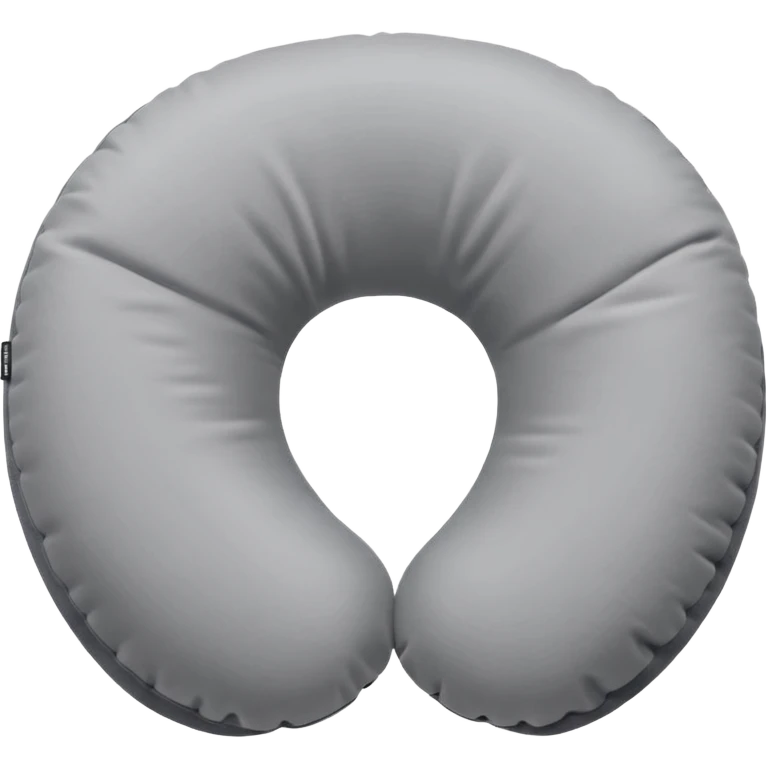 A plush travel pillow with gentle cushioning that wraps comfortably around the neck. emoji