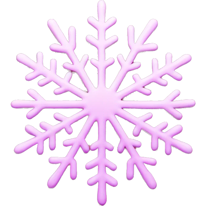 pink snowflake emoji