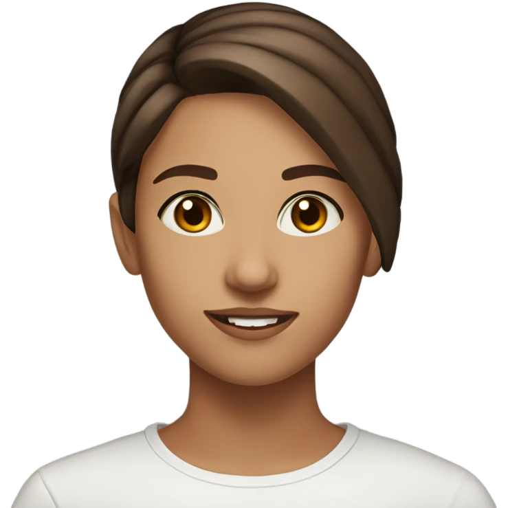 Girl 22 yo brown hair marketer and content creator brown eyes  emoji