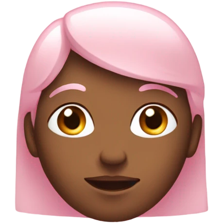 baby pink head emoji