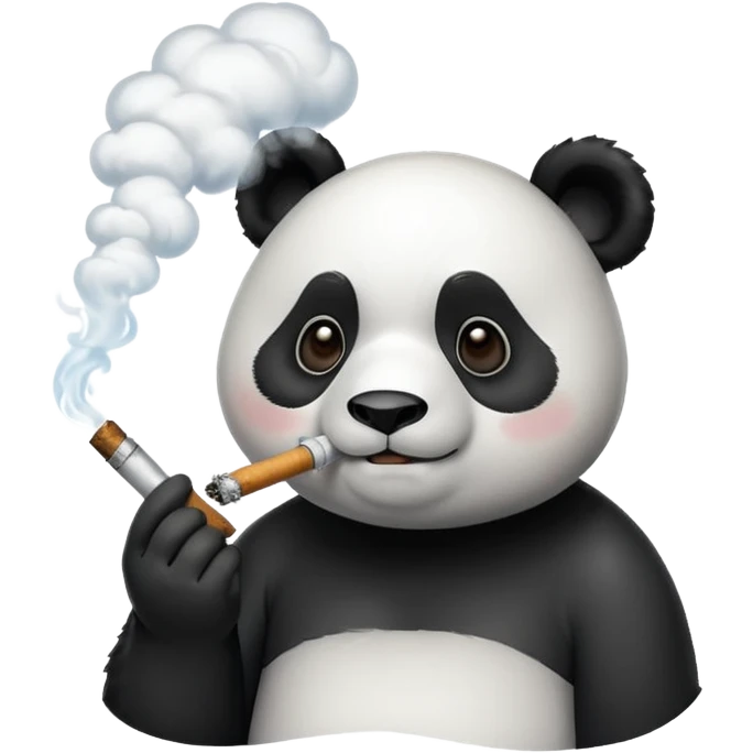 Panda smoke big big joint emoji