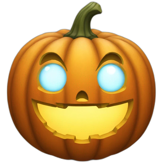 halloween pumpkin that feels lovely emoji