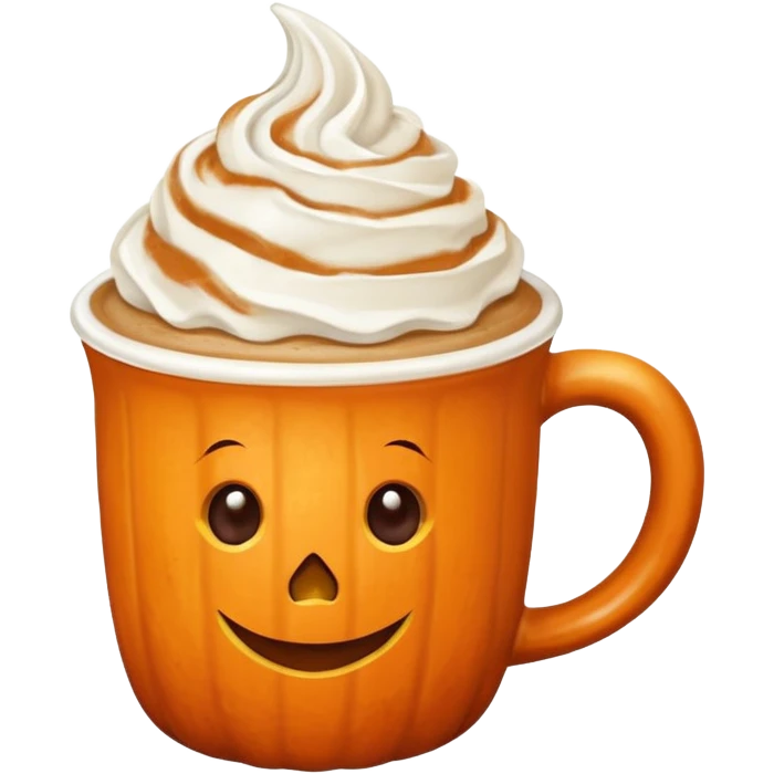 Pumpkin spice latte emoji