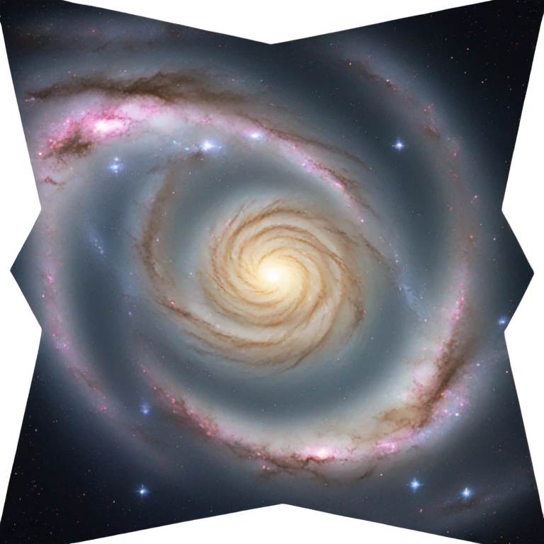 A Spiral Galaxy Forming from Many Stars emoji
