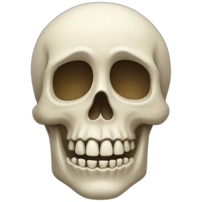 Tête de mort qui sourit emoji