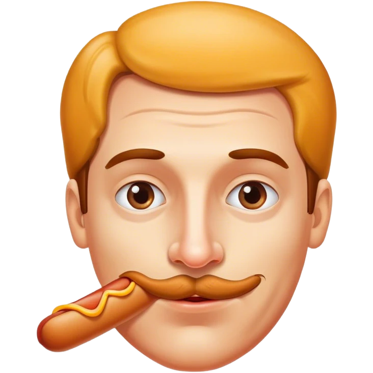Hot dog nose man emoji