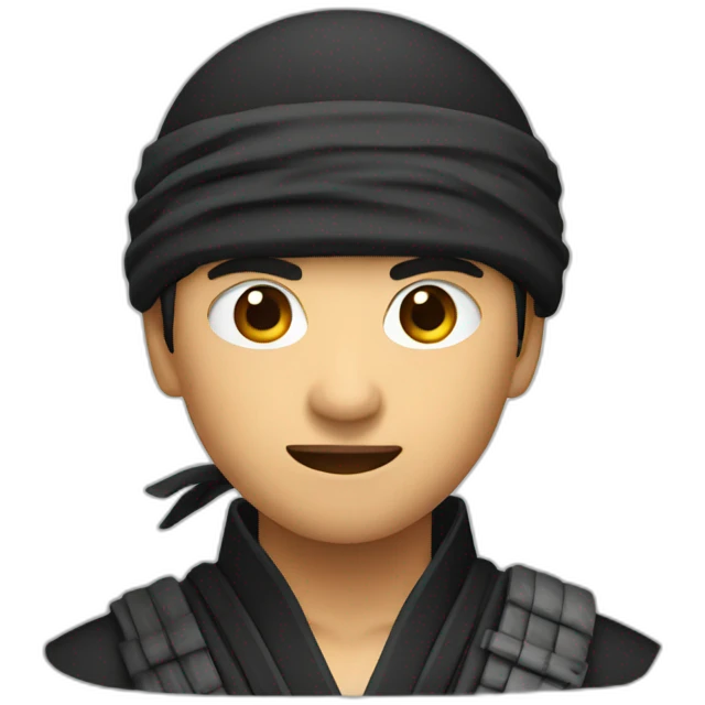 asian ninja emoji