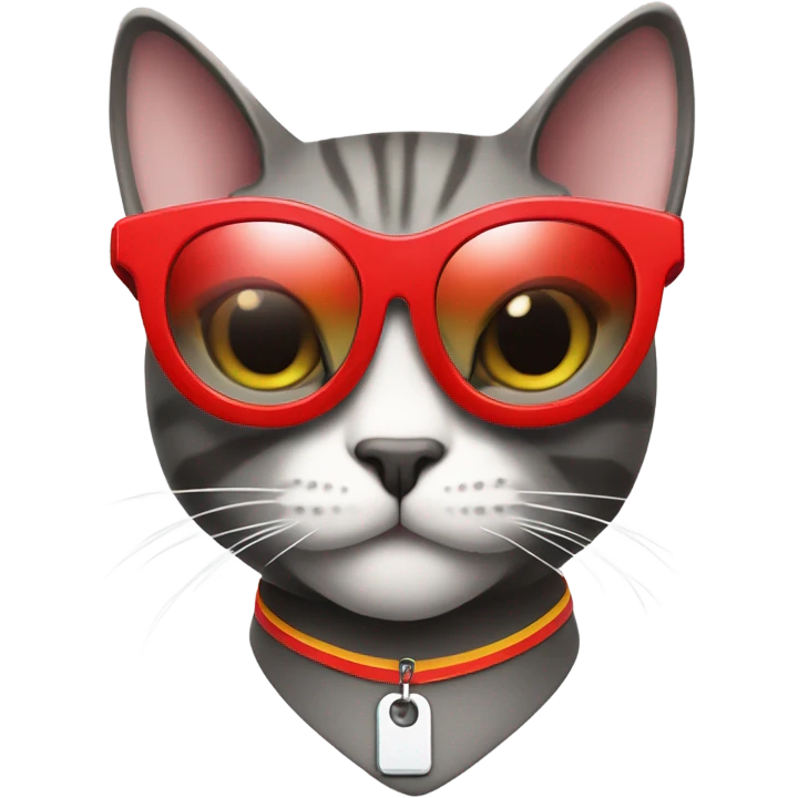 Cat with sunglasses as a lifeguard  emoji