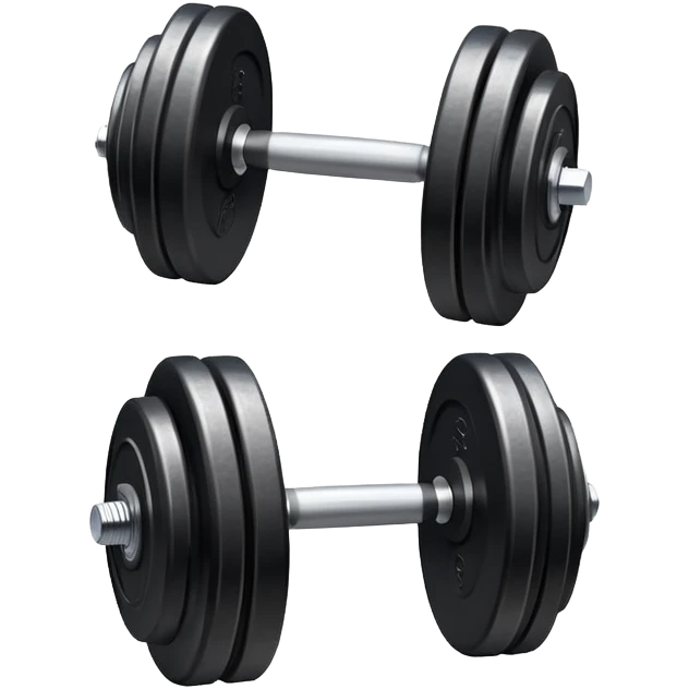 a simple and plain gym dumbell emoji