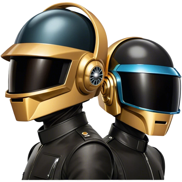 Daft punk one person with two heads emoji
