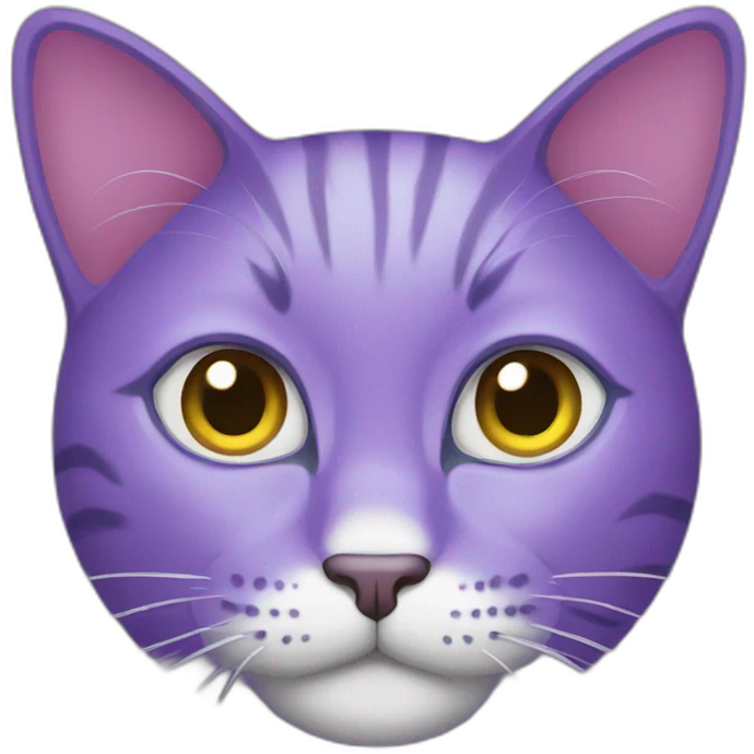Purple cat emoji
