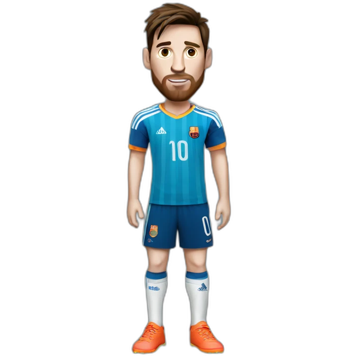 Messi in shorts emoji