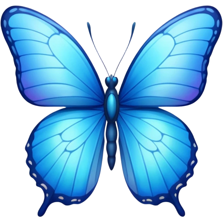 Blue butterfly emoj emoji