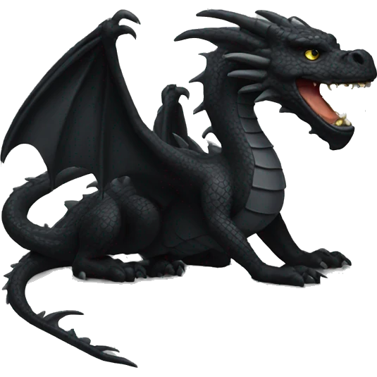 Black dragon emoji